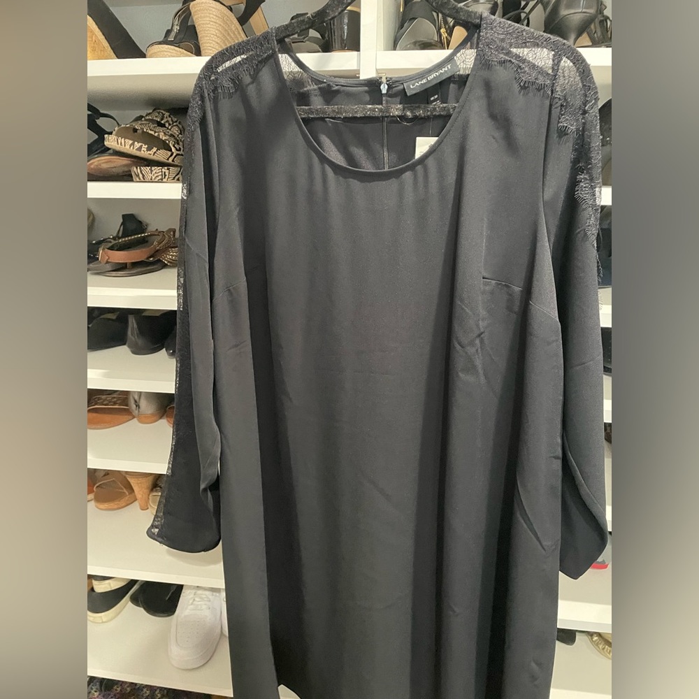 NWT Sheath dress with Lace sleeves Size 18/20